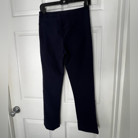 MM Lafleur Blue Structured Stretch Trouser Pants Sz 4 - Picture 7 of 13